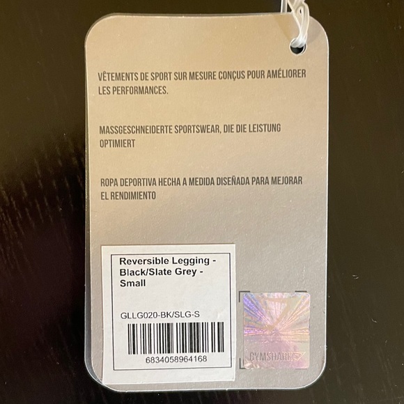 🦈 BNWT gymshark leggings black/grey - Picture 12 of 12